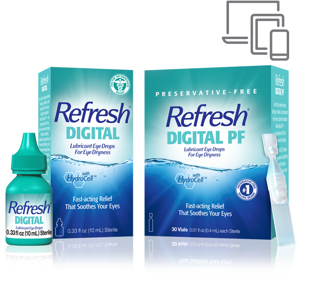 Refresh Digital Lubricant Eye Drops Duo