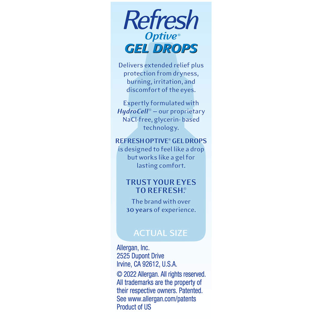 REFRESH OPTIVE® GEL DROPS image number 11
