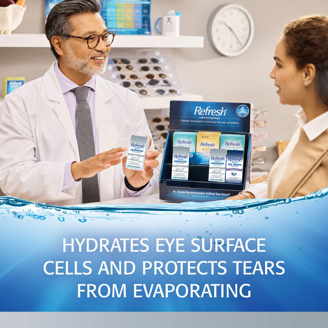 REFRESH OPTIVE® ADVANCED Lubricant Eye Drops image number 4