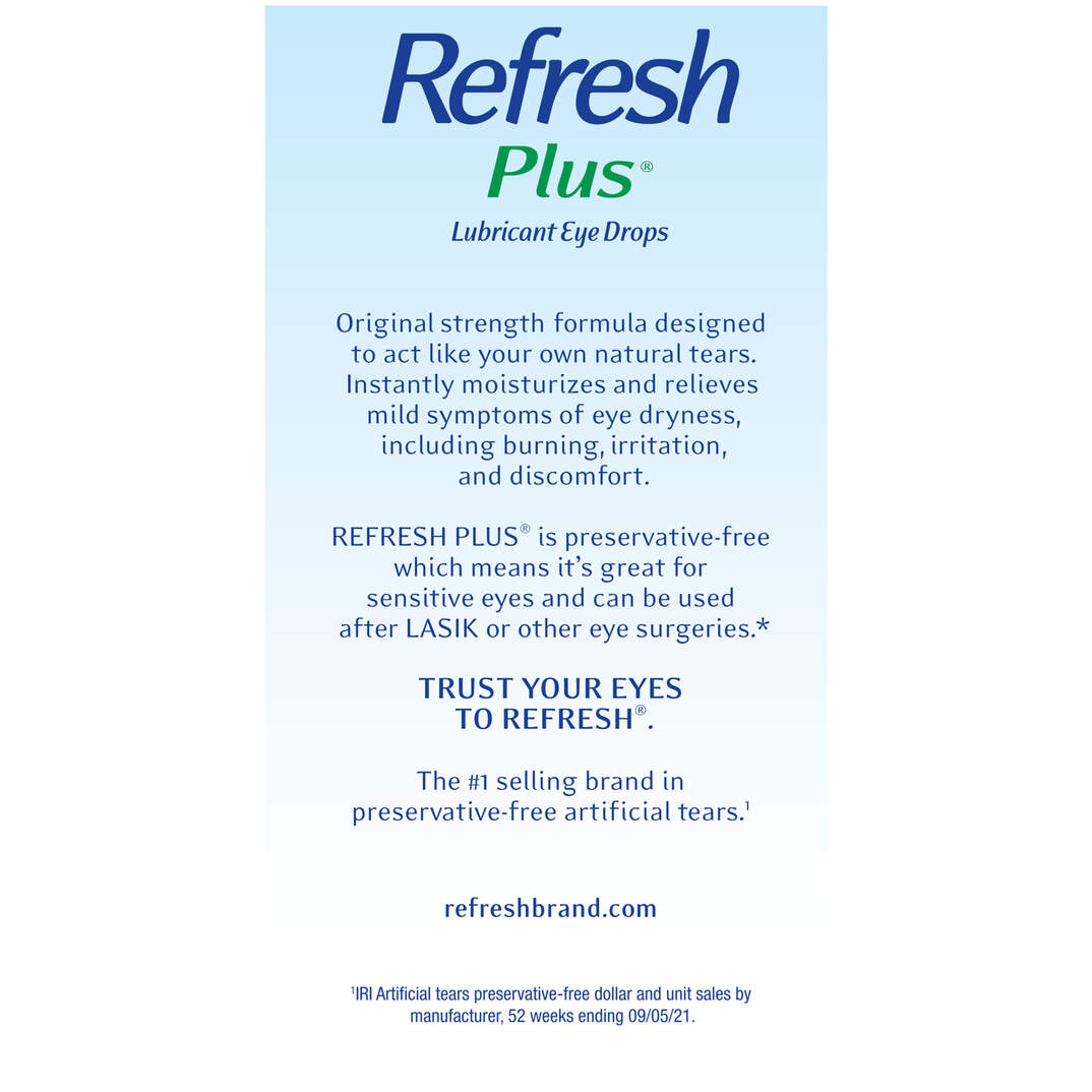 REFRESH PLUS® Lubricant Eye Drops image number 10