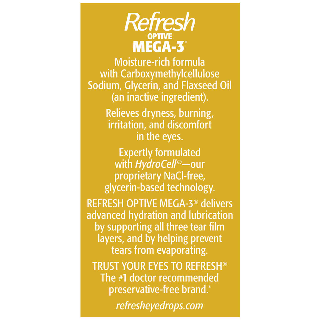 REFRESH OPTIVE MEGA-3® Lubricant Eye Drops image number 14