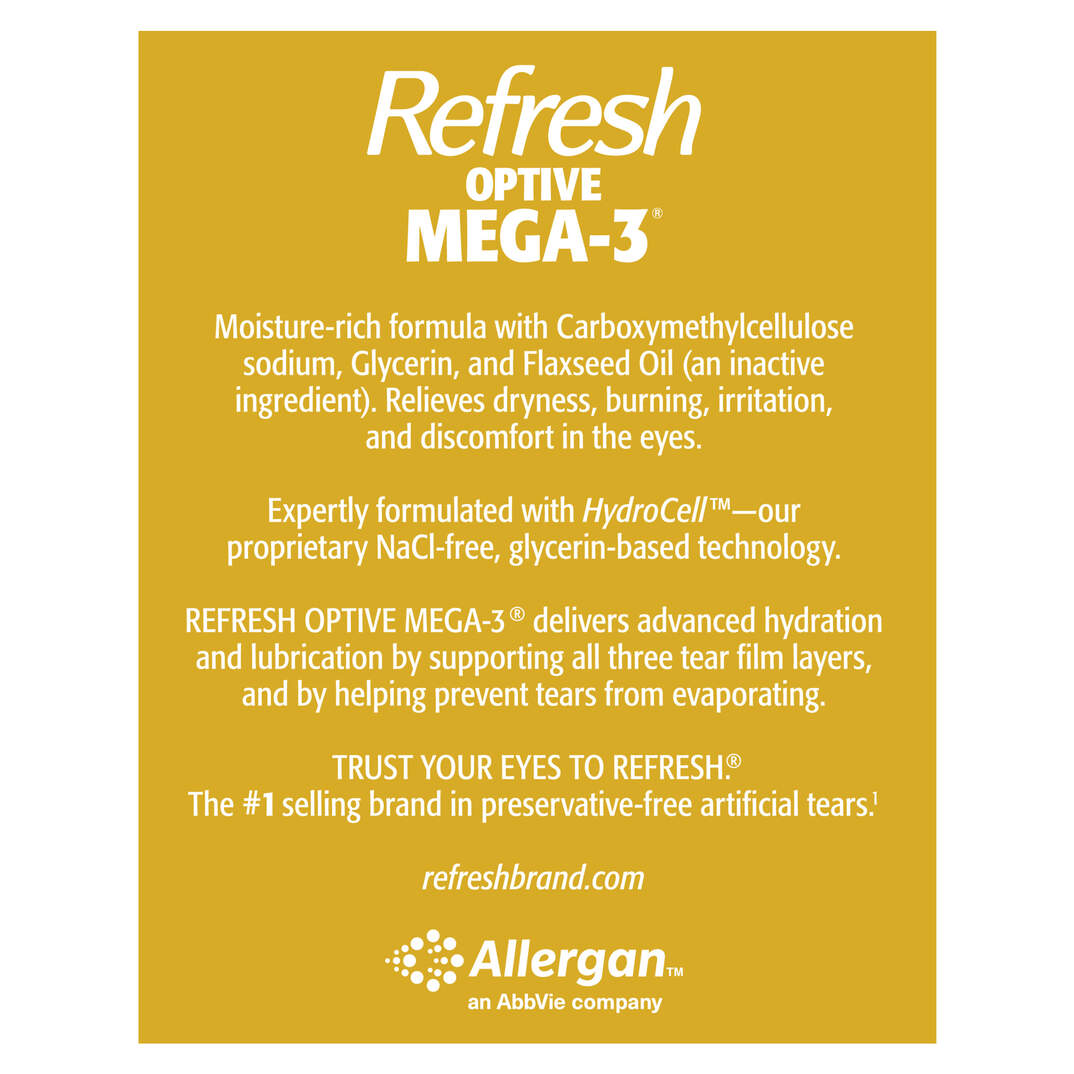 REFRESH OPTIVE MEGA-3® Lubricant Eye Drops image number 11